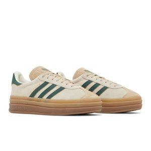 Adidas Gazelle Bold Cream & Collegiate Green sz6